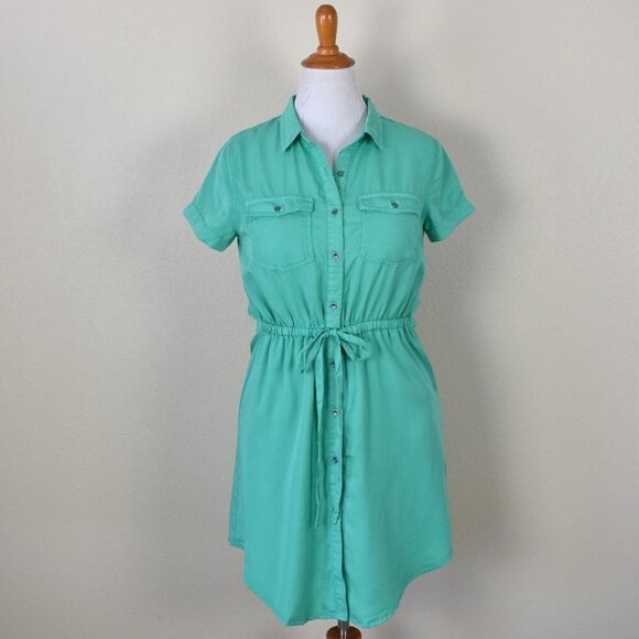 Love Tree Tencel Shirt Dress NEW M - Picture 1 of 10